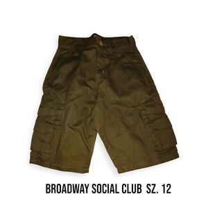 💕5/$18 Boys Broadway Social Club Cargo Shorts Sz. 12